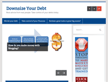 Tablet Screenshot of downsizeyourdebt.com